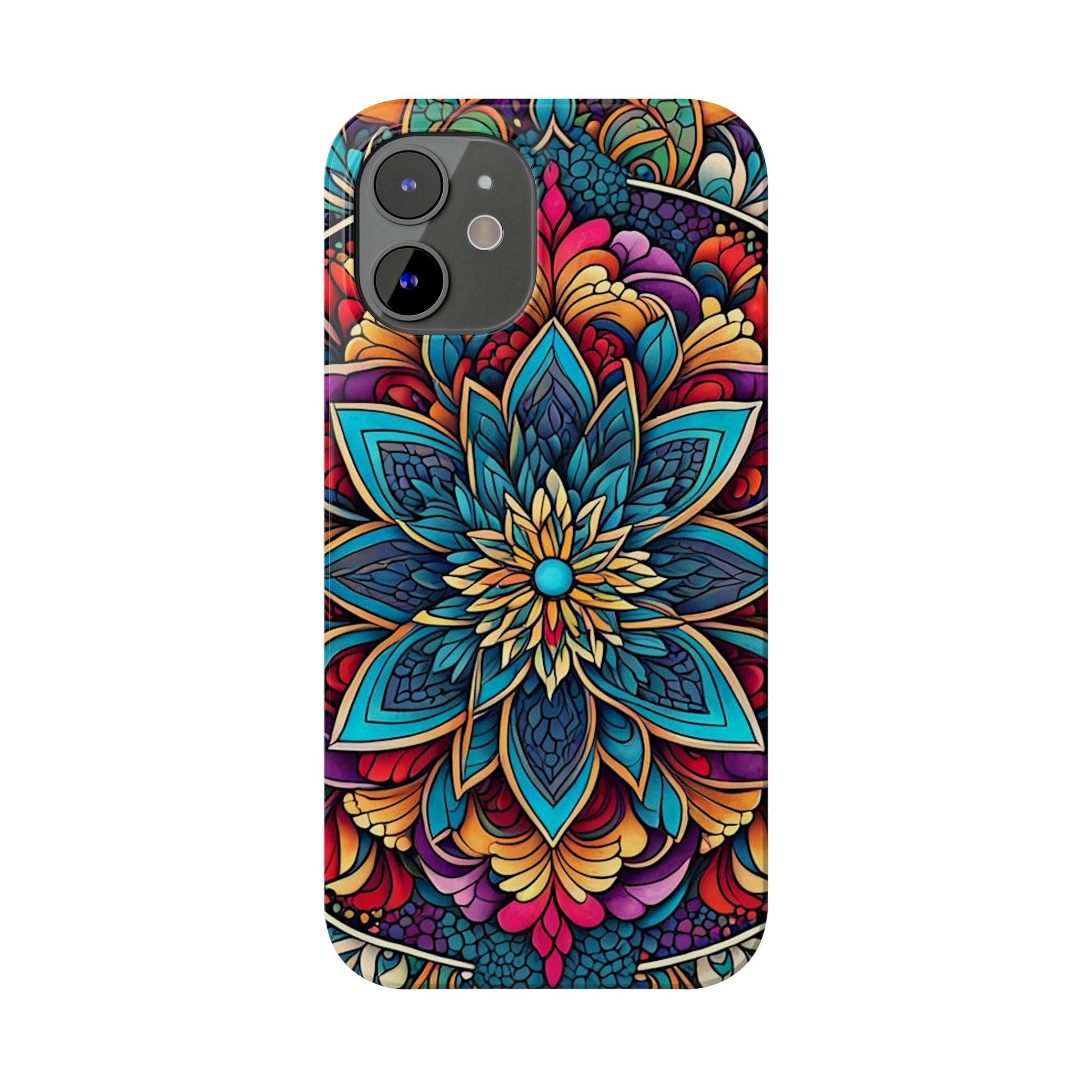 Floral Motifs Slim Phone Case - Colorwink