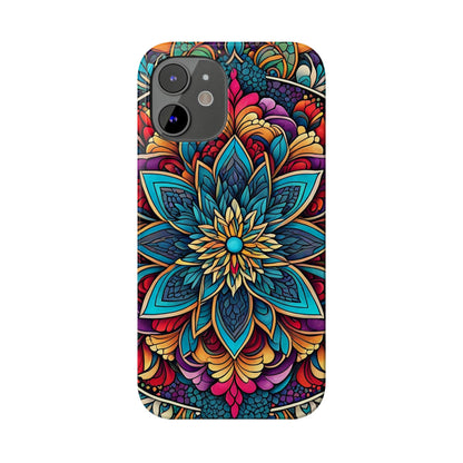 Floral Motifs Slim Phone Case - Colorwink