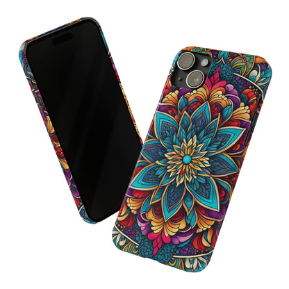 Floral Motifs Slim Phone Case - Colorwink