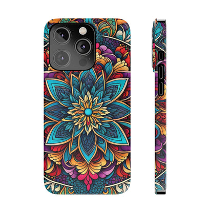 Floral Motifs Slim Phone Case - Colorwink