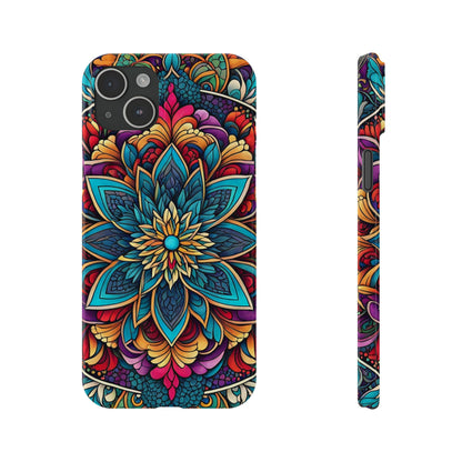 Floral Motifs Slim Phone Case - Colorwink