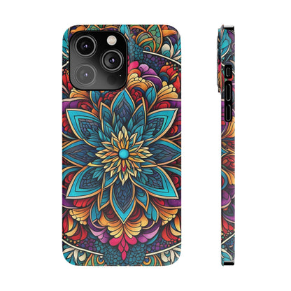 Floral Motifs Slim Phone Case - Colorwink