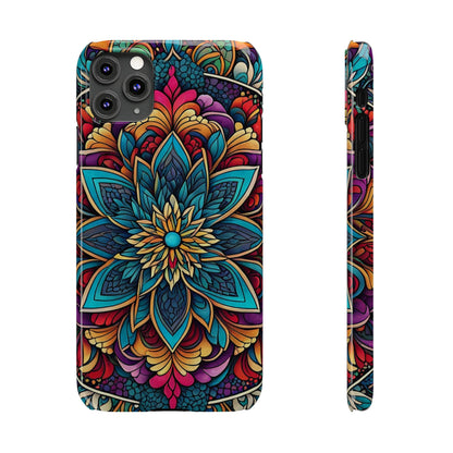 Floral Motifs Slim Phone Case - Colorwink