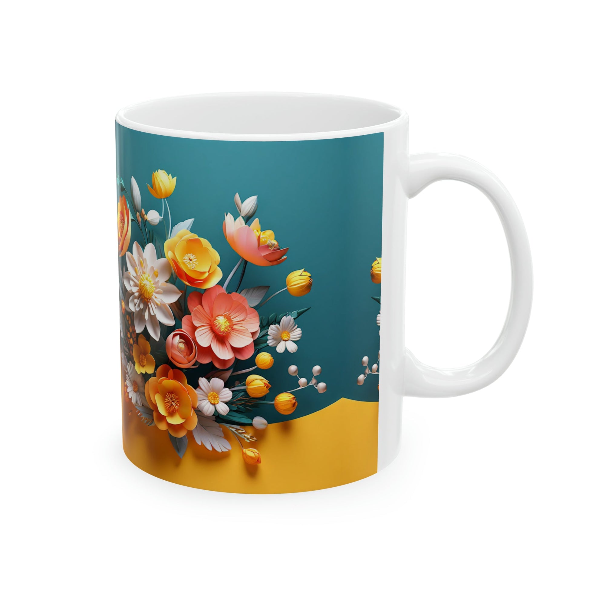 Floral Mural Coffee Mug - Colorwink