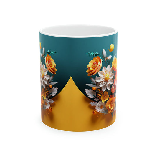 Floral Mural Coffee Mug - Colorwink