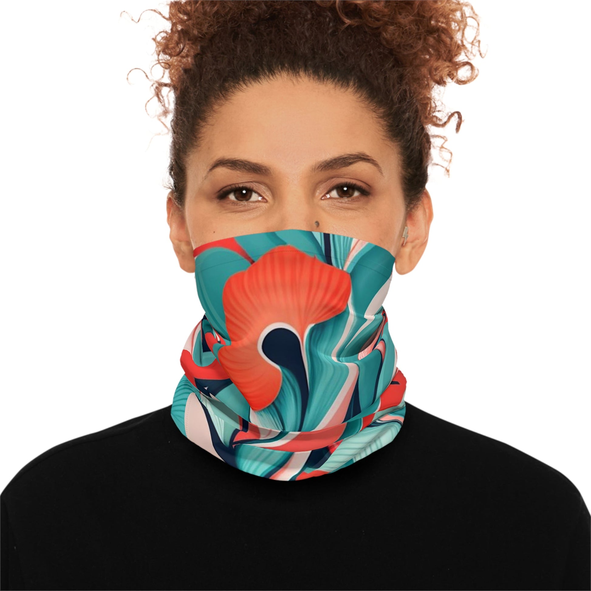 Floral Print Neck Gaiter - Colorwink