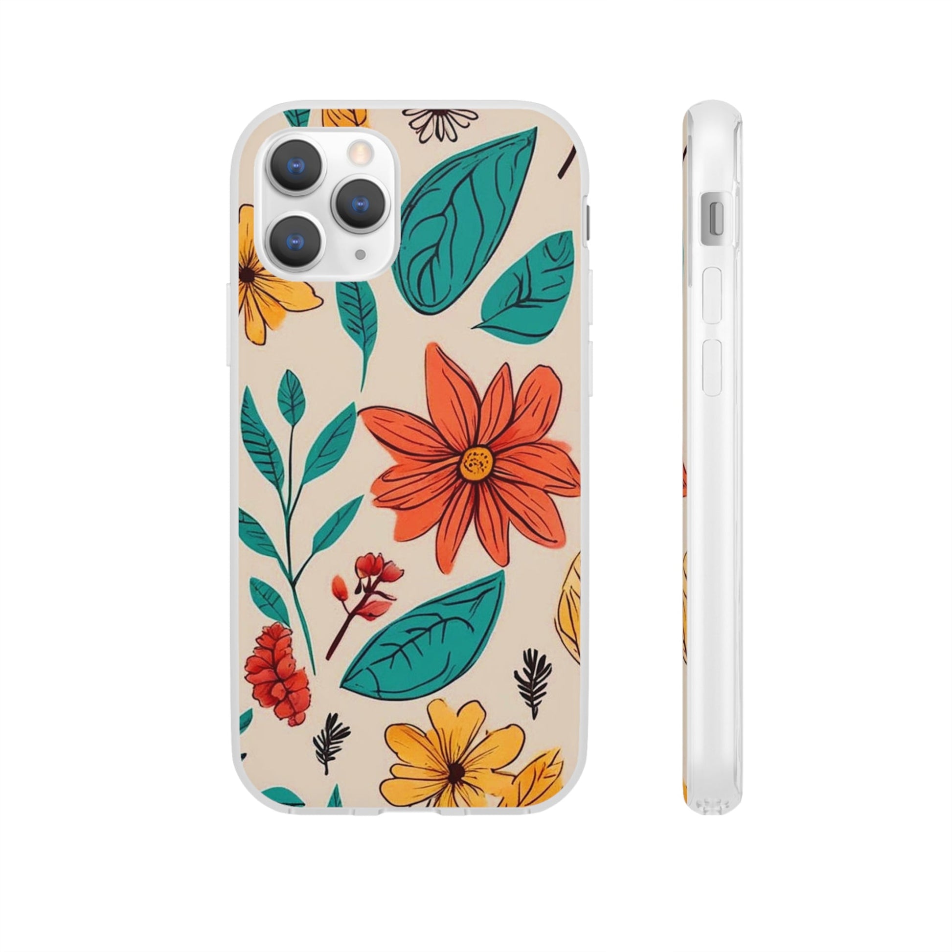 Flower Design Flexi Case - Colorwink