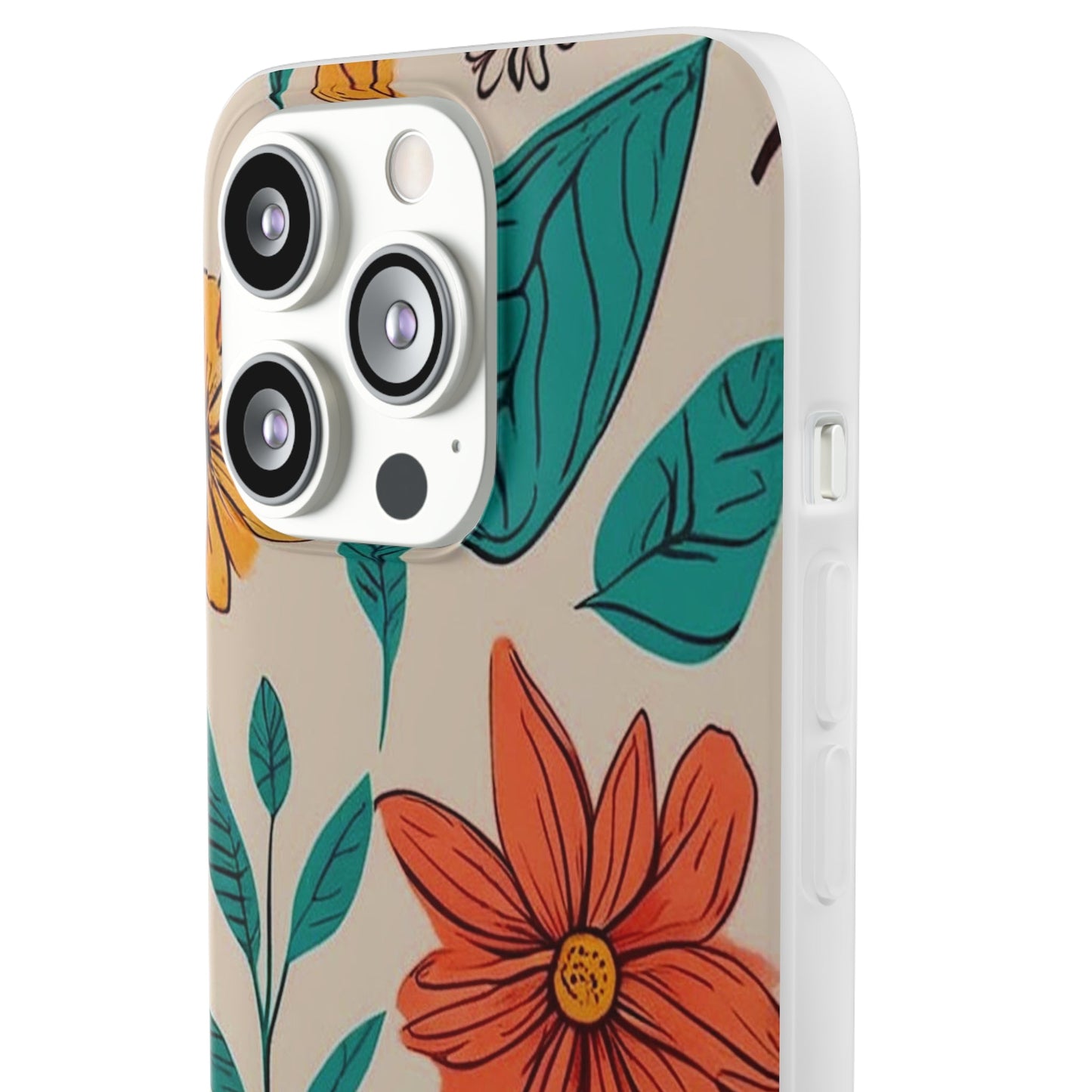 Flower Design Flexi Case - Colorwink