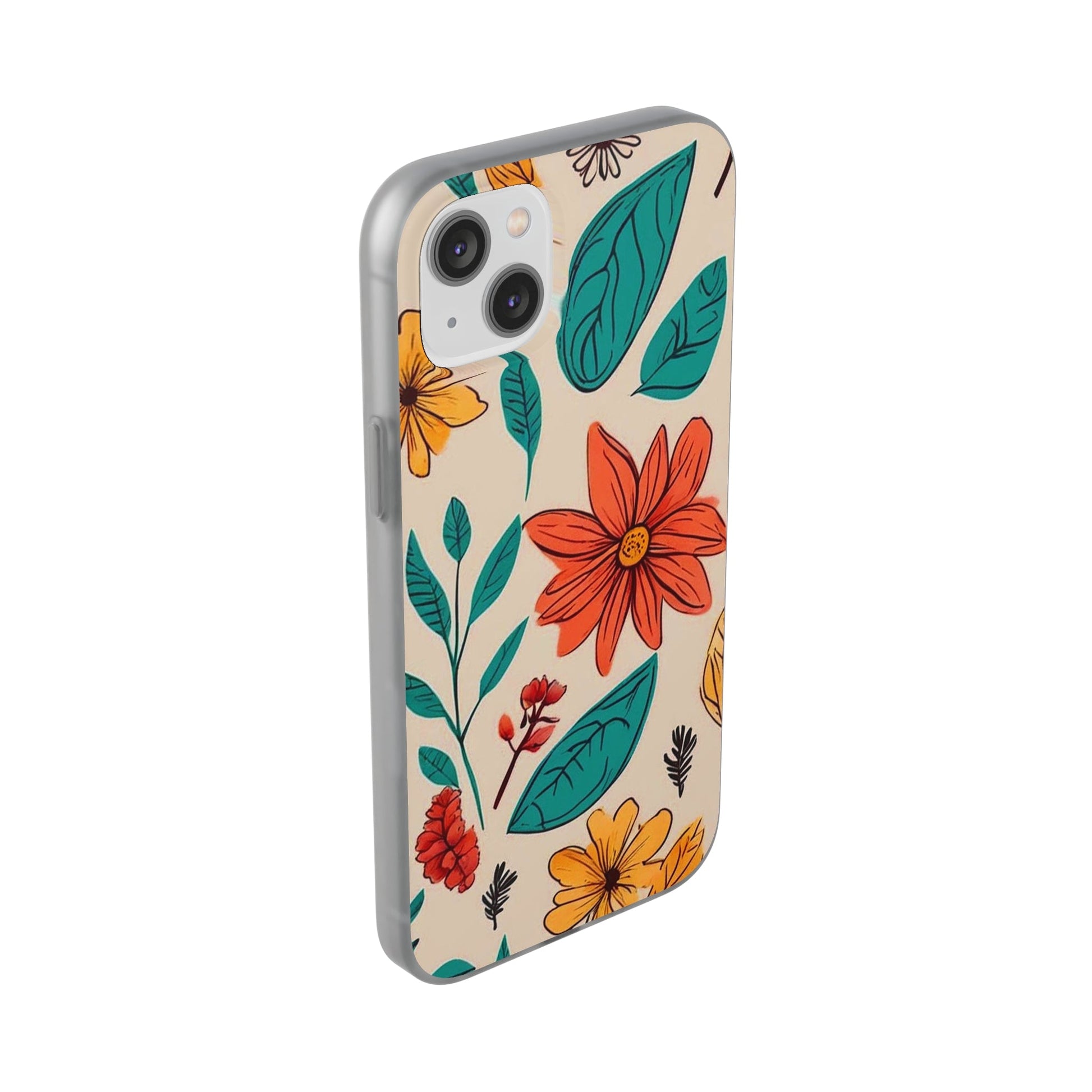 Flower Design Flexi Case - Colorwink