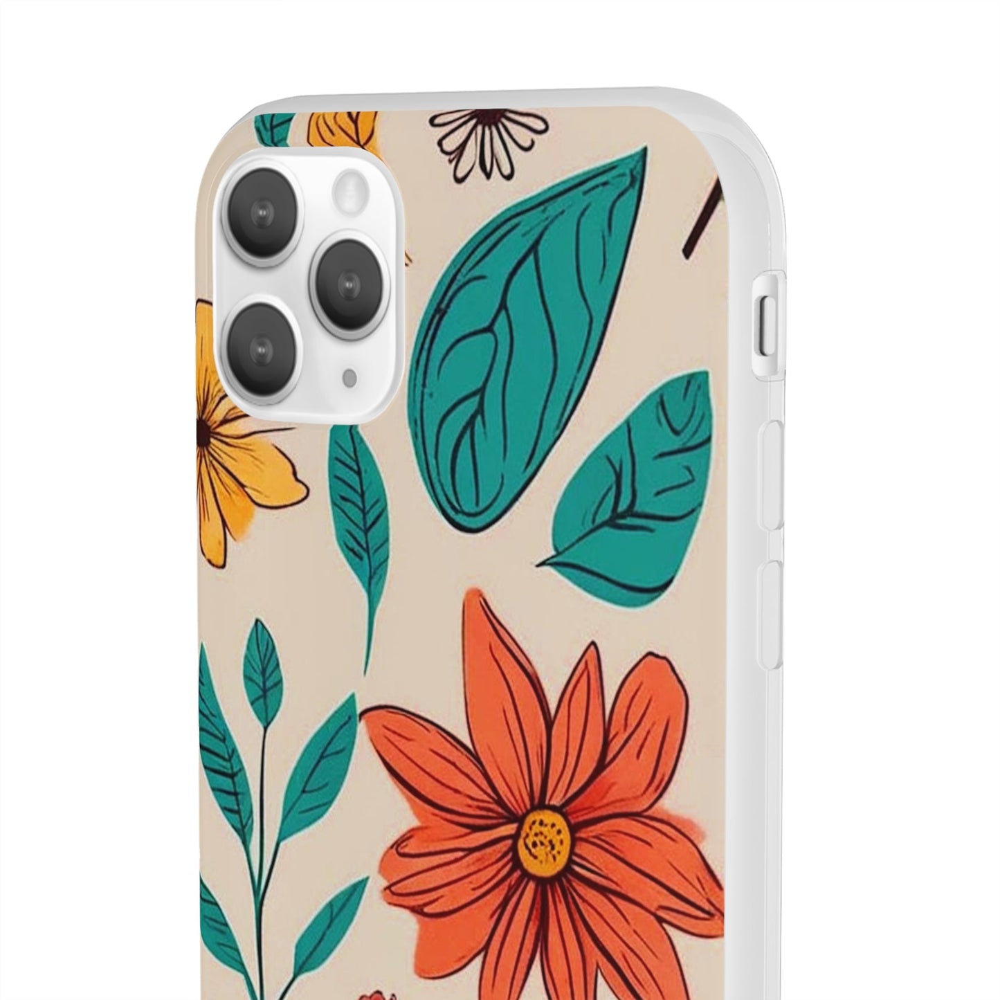 Flower Design Flexi Case - Colorwink