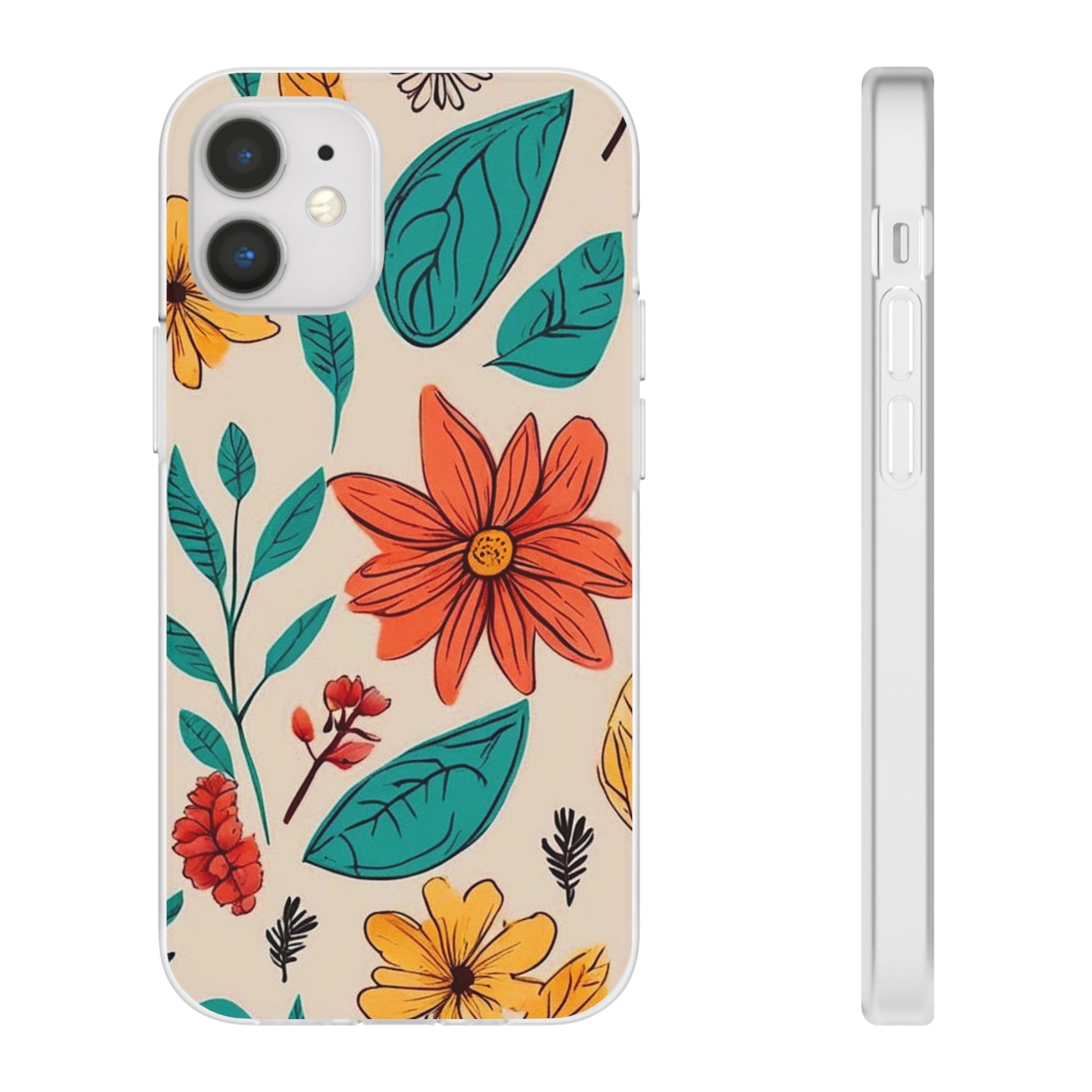 Flower Design Flexi Case - Colorwink