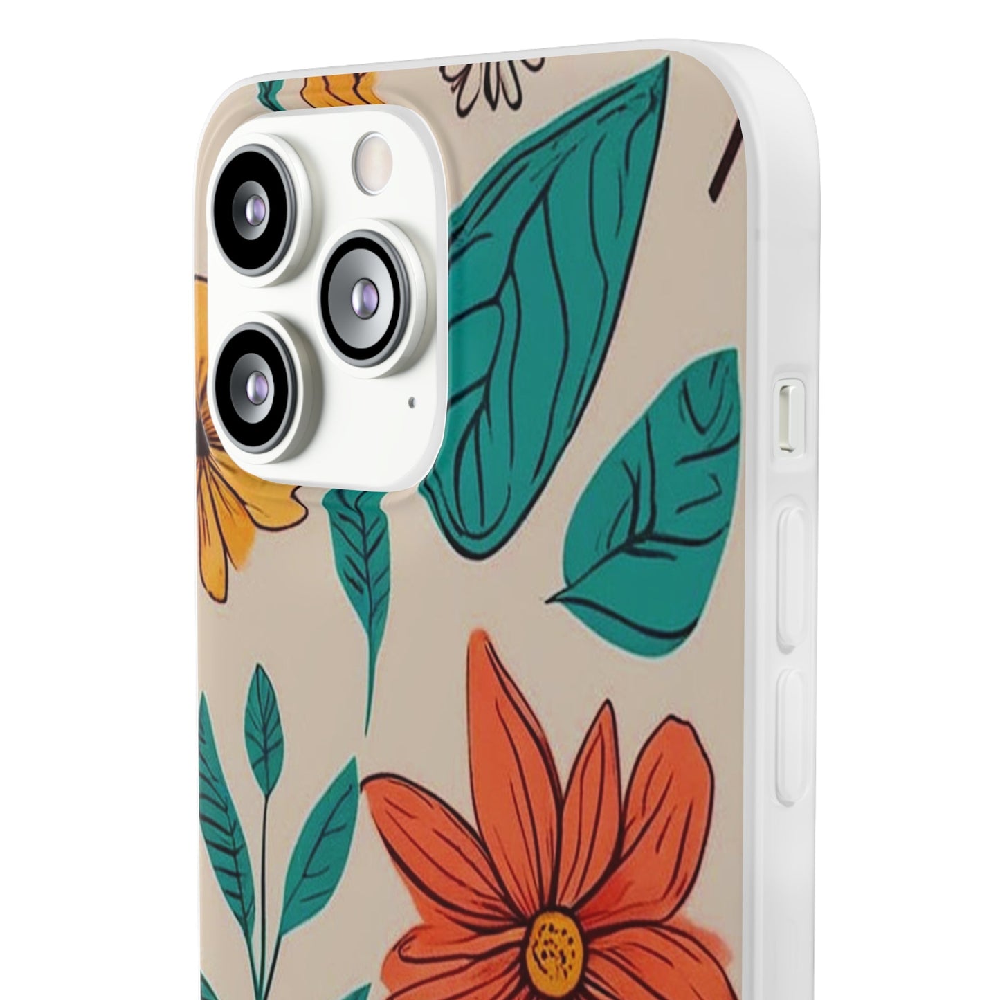 Flower Design Flexi Case - Colorwink