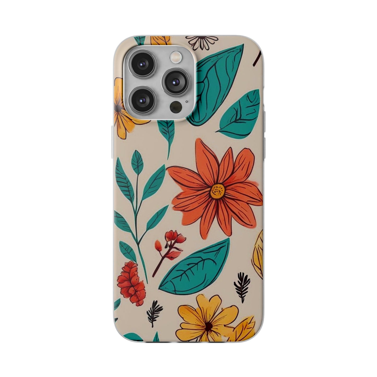 Flower Design Flexi Case - Colorwink