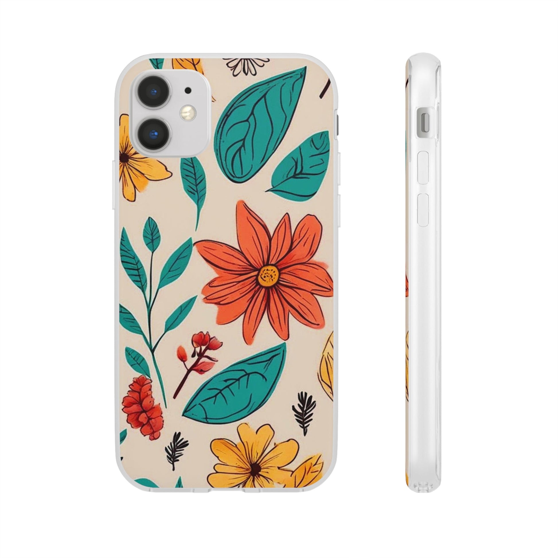 Flower Design Flexi Case - Colorwink