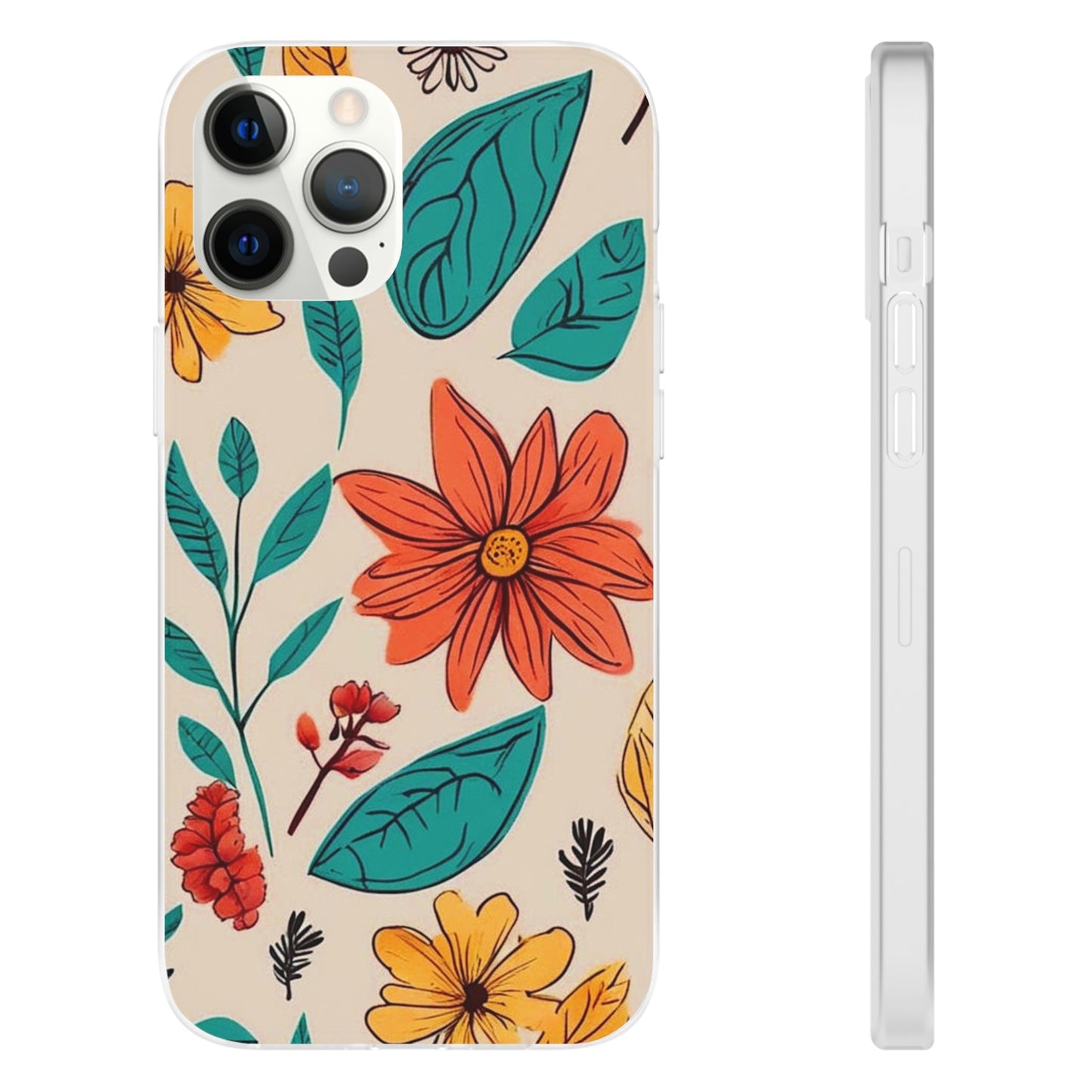 Flower Design Flexi Case - Colorwink