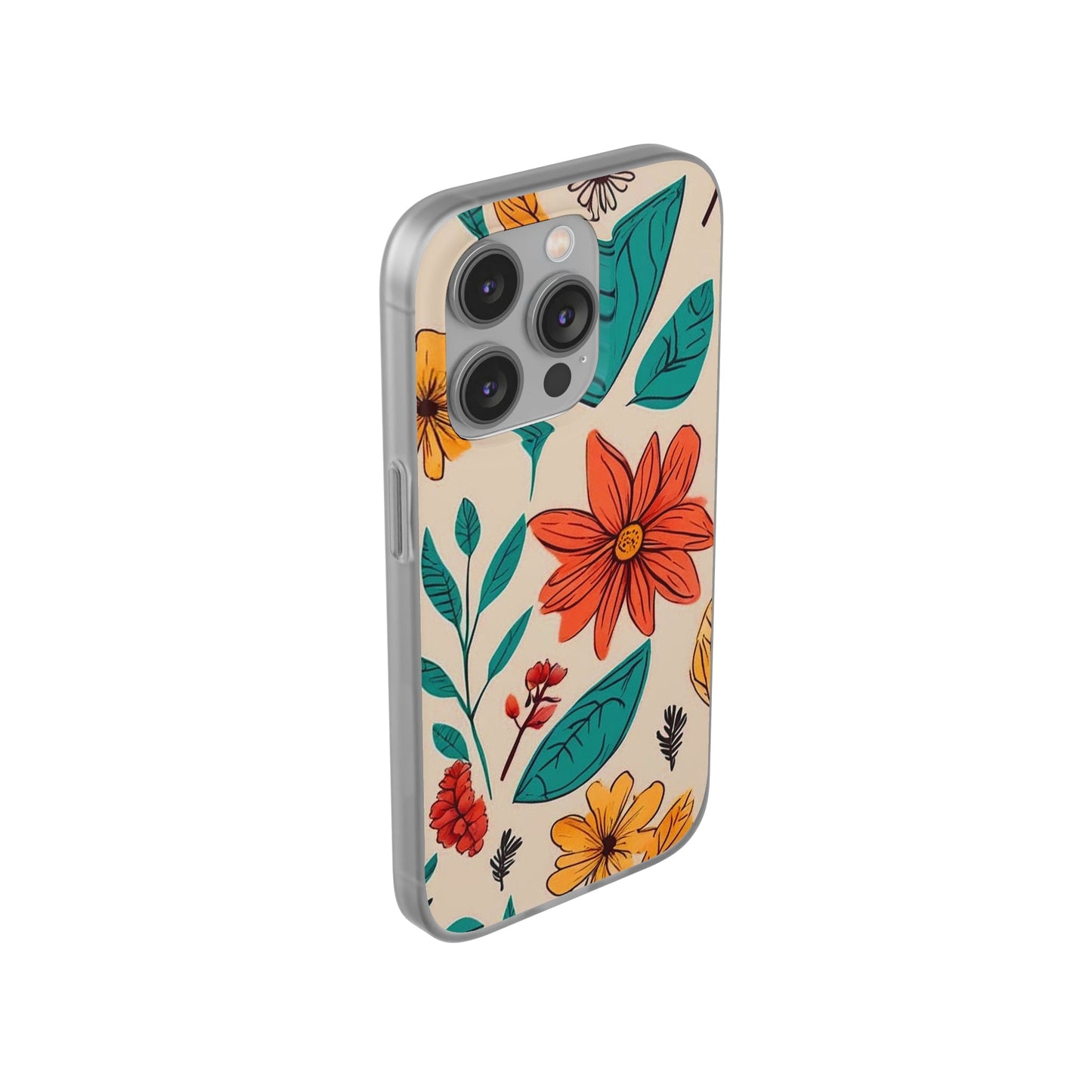 Flower Design Flexi Case - Colorwink