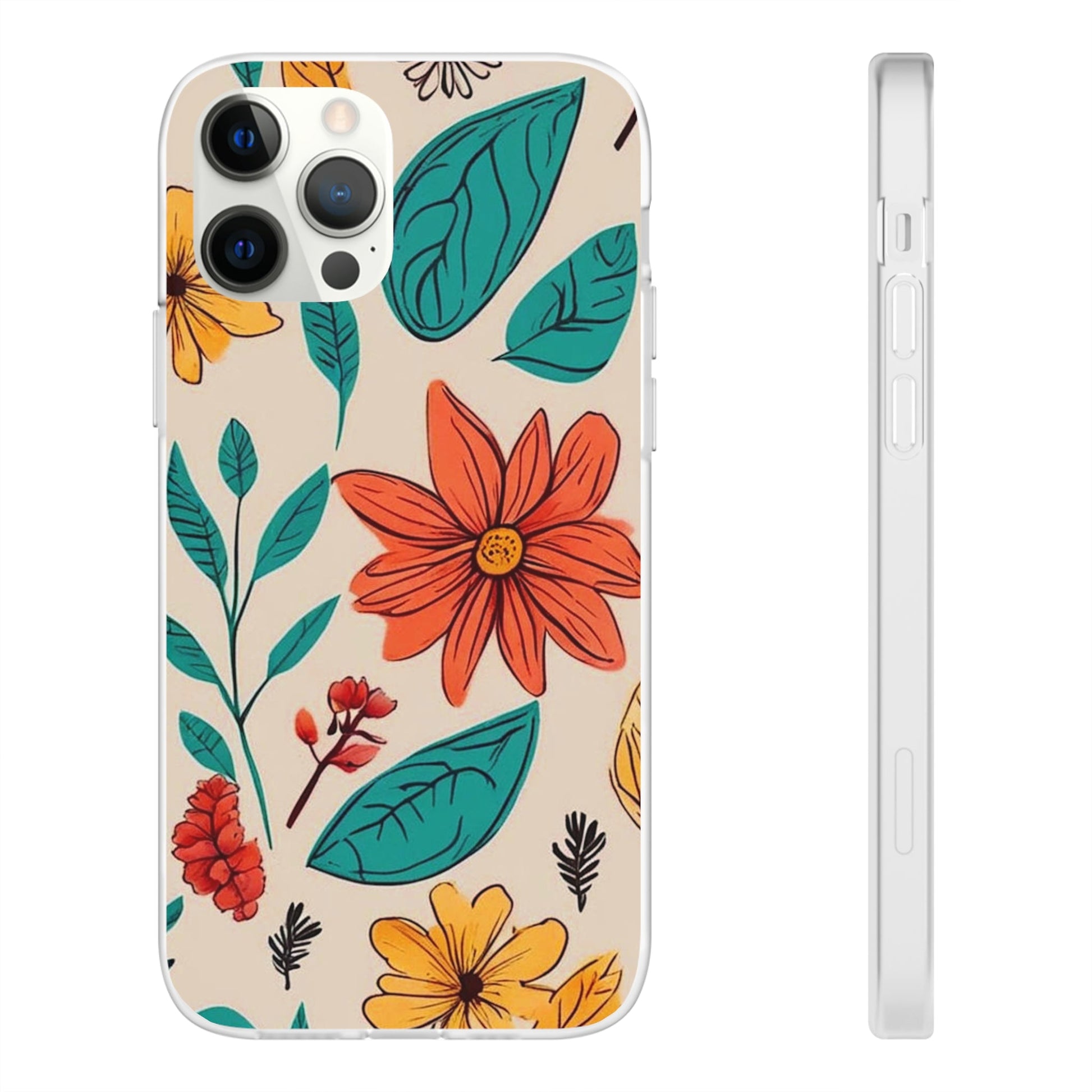 Flower Design Flexi Case - Colorwink