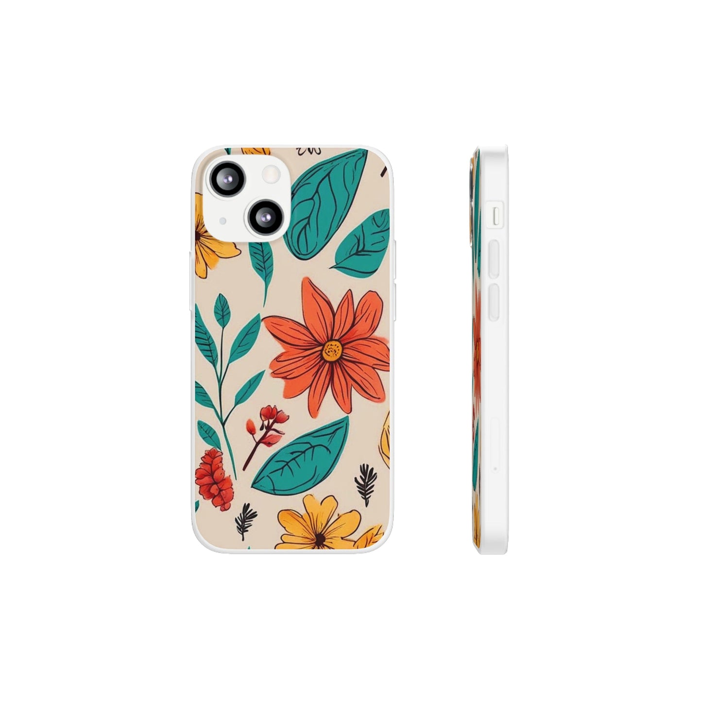 Flower Design Flexi Case - Colorwink