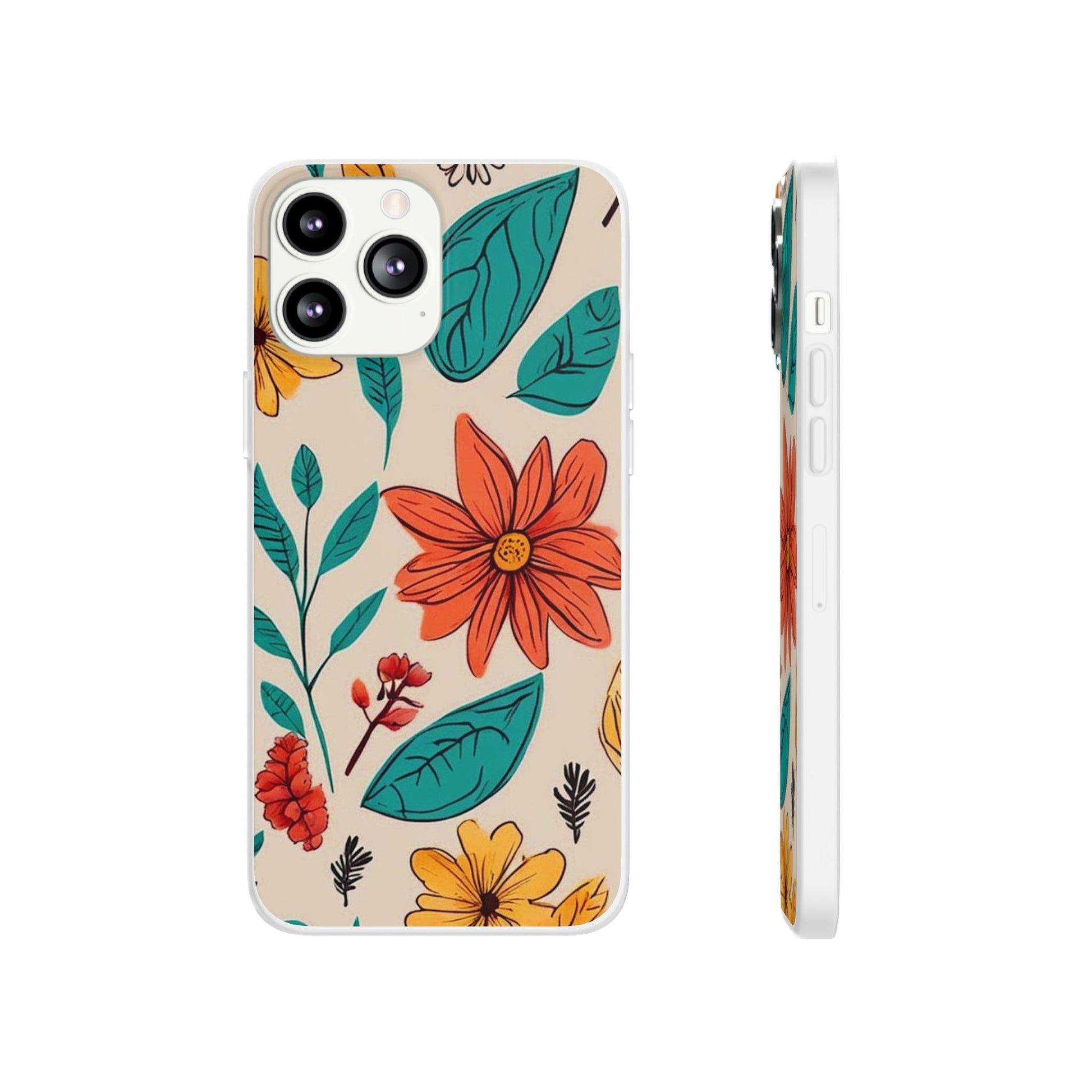 Flower Design Flexi Case - Colorwink