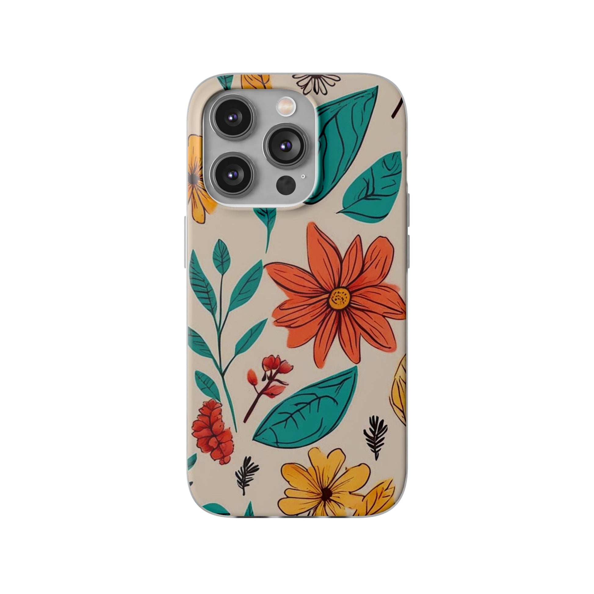 Flower Design Flexi Case - Colorwink