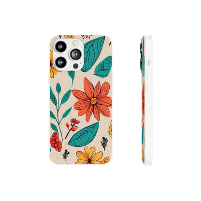 Flower Design Flexi Case - Colorwink