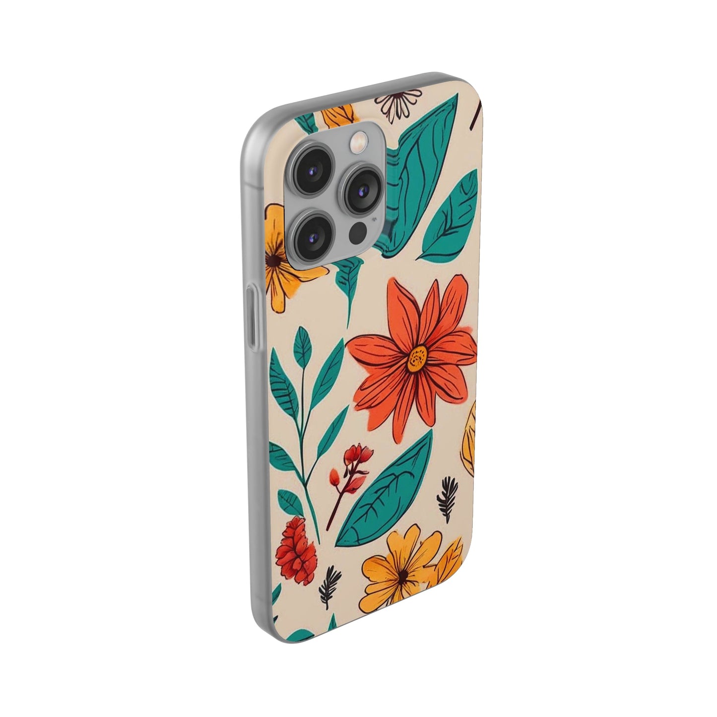 Flower Design Flexi Case - Colorwink