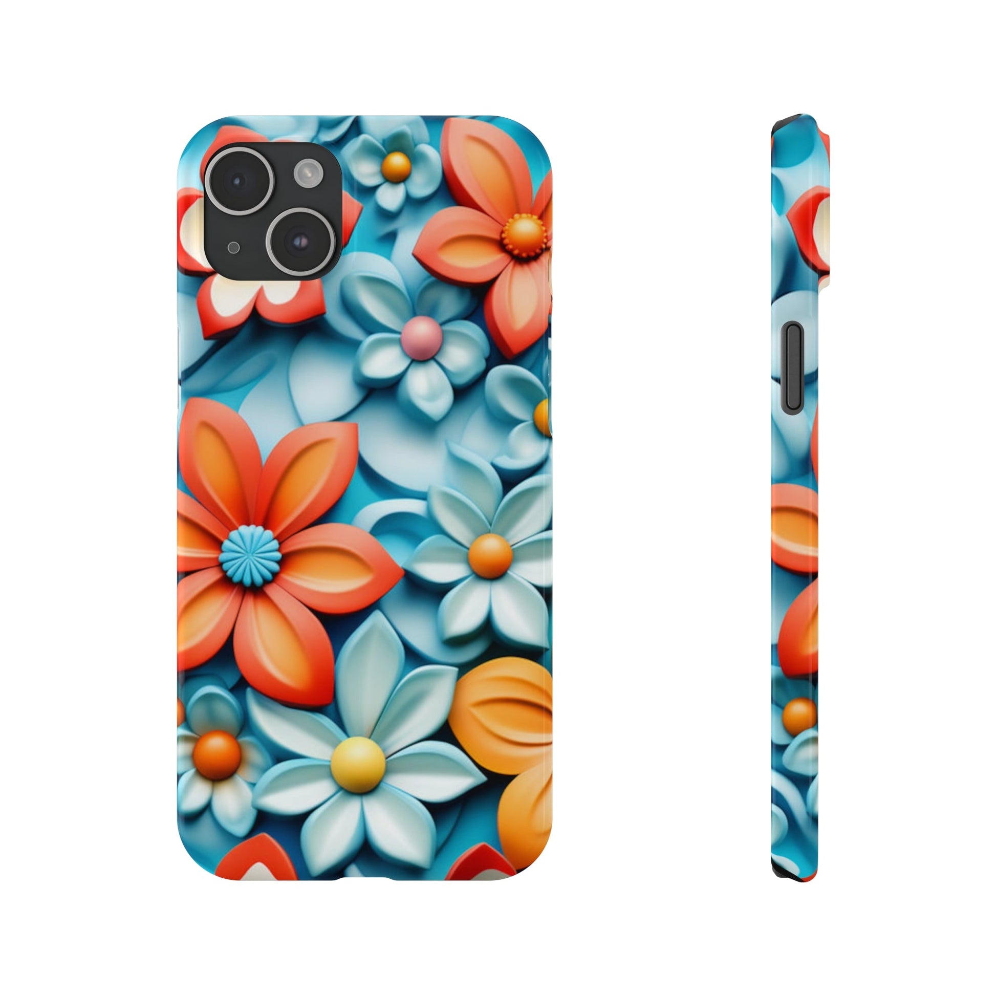 Flower Mural Slim Phone Case - Colorwink