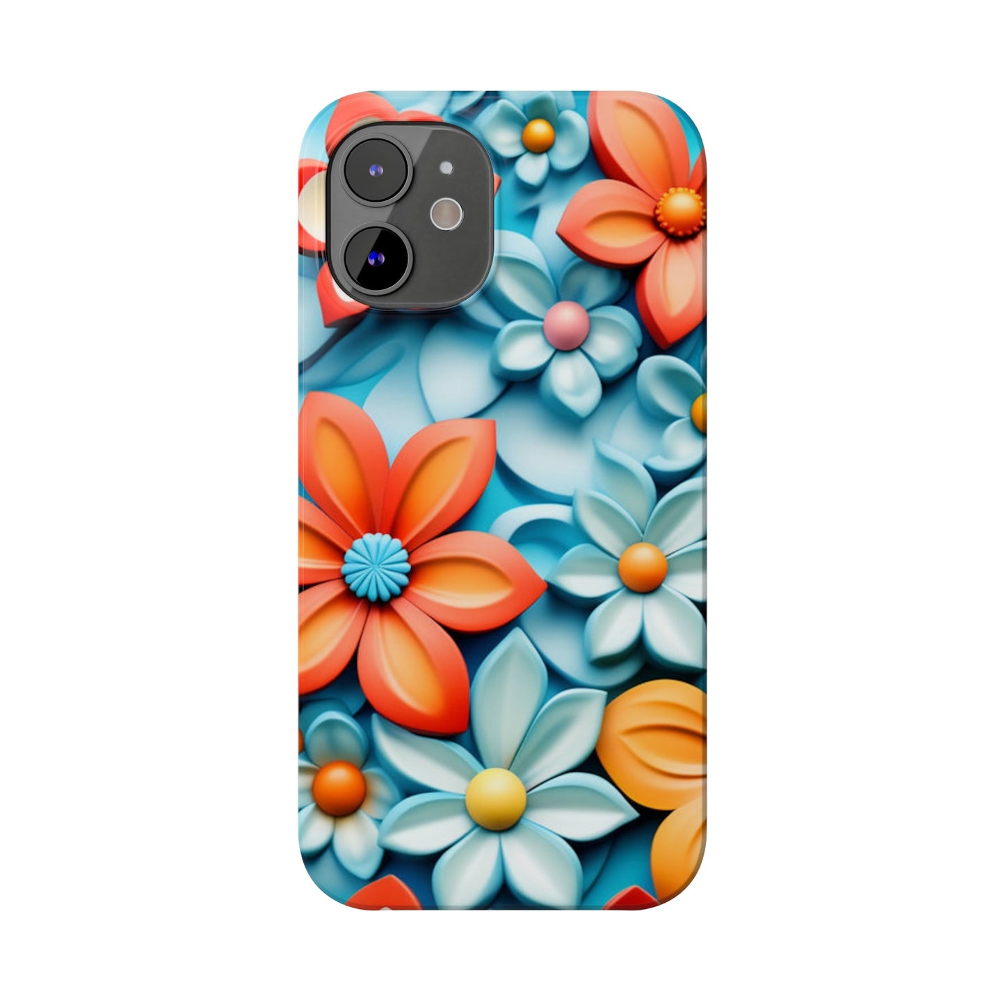 Flower Mural Slim Phone Case - Colorwink