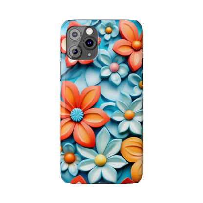 Flower Mural Slim Phone Case - Colorwink