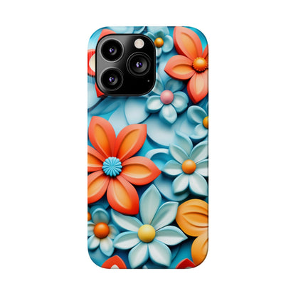 Flower Mural Slim Phone Case - Colorwink