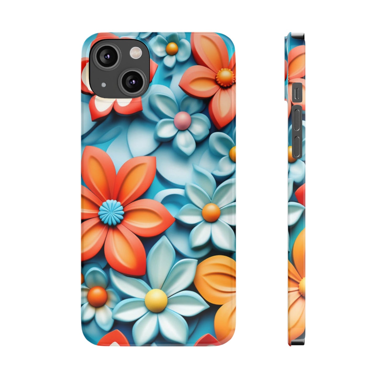 Flower Mural Slim Phone Case - Colorwink