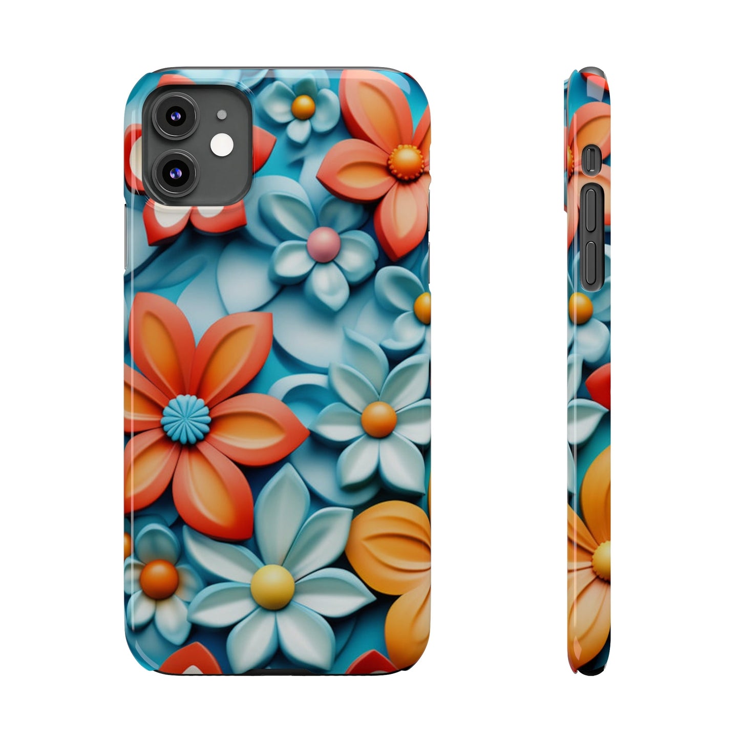 Flower Mural Slim Phone Case - Colorwink