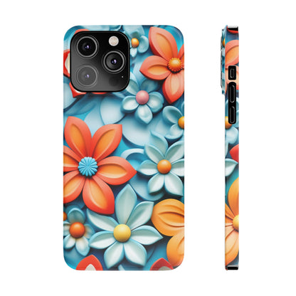 Flower Mural Slim Phone Case - Colorwink