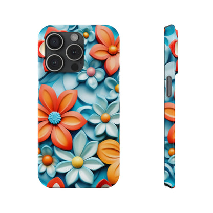 Flower Mural Slim Phone Case - Colorwink