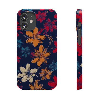 Flower Pattern Slim Phone Case - Colorwink