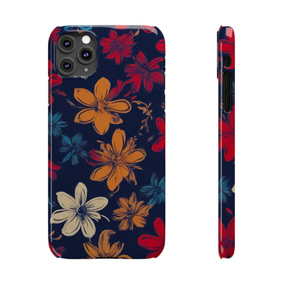 Flower Pattern Slim Phone Case - Colorwink