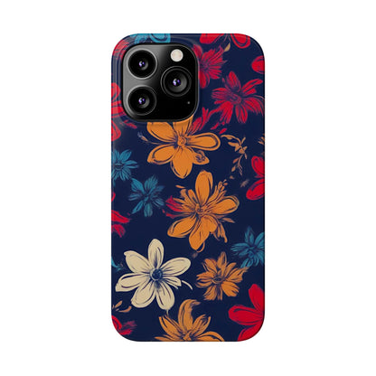 Flower Pattern Slim Phone Case - Colorwink