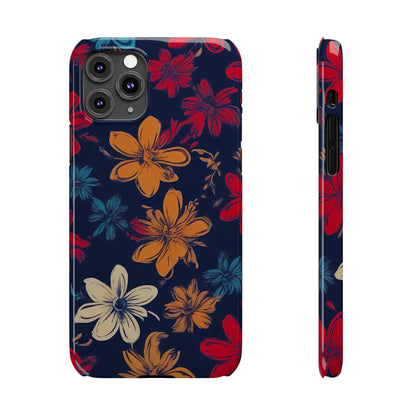 Flower Pattern Slim Phone Case - Colorwink