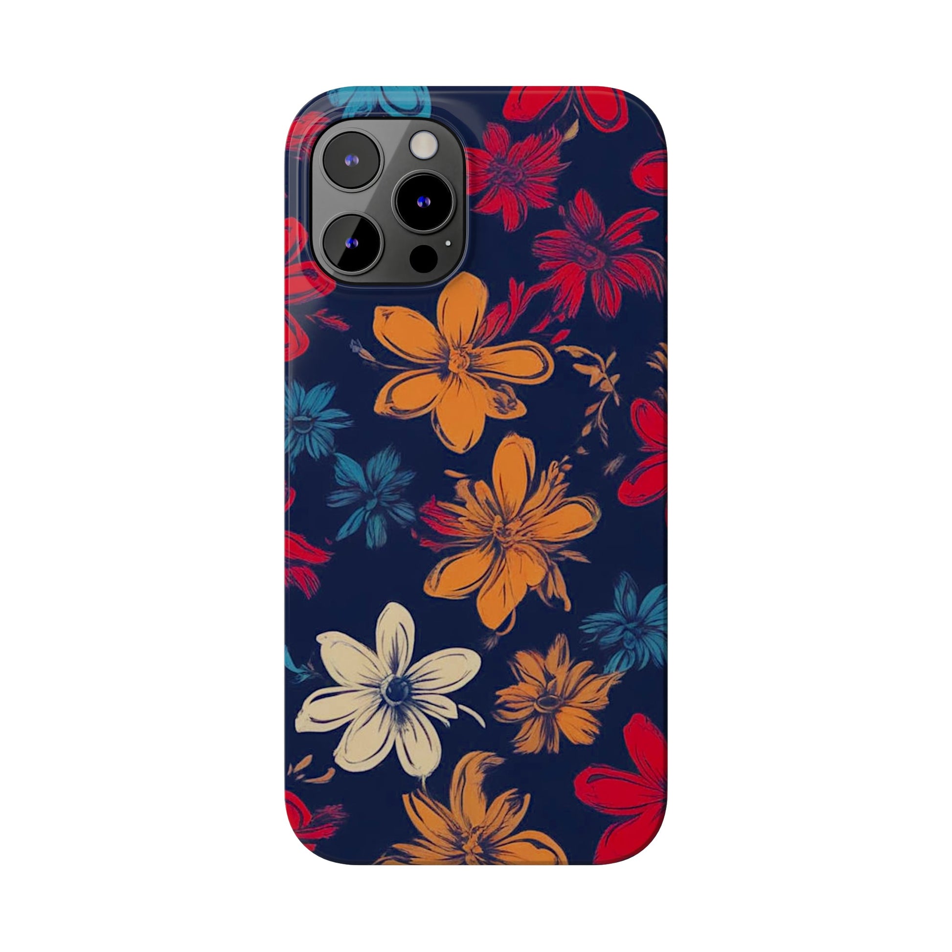 Flower Pattern Slim Phone Case - Colorwink