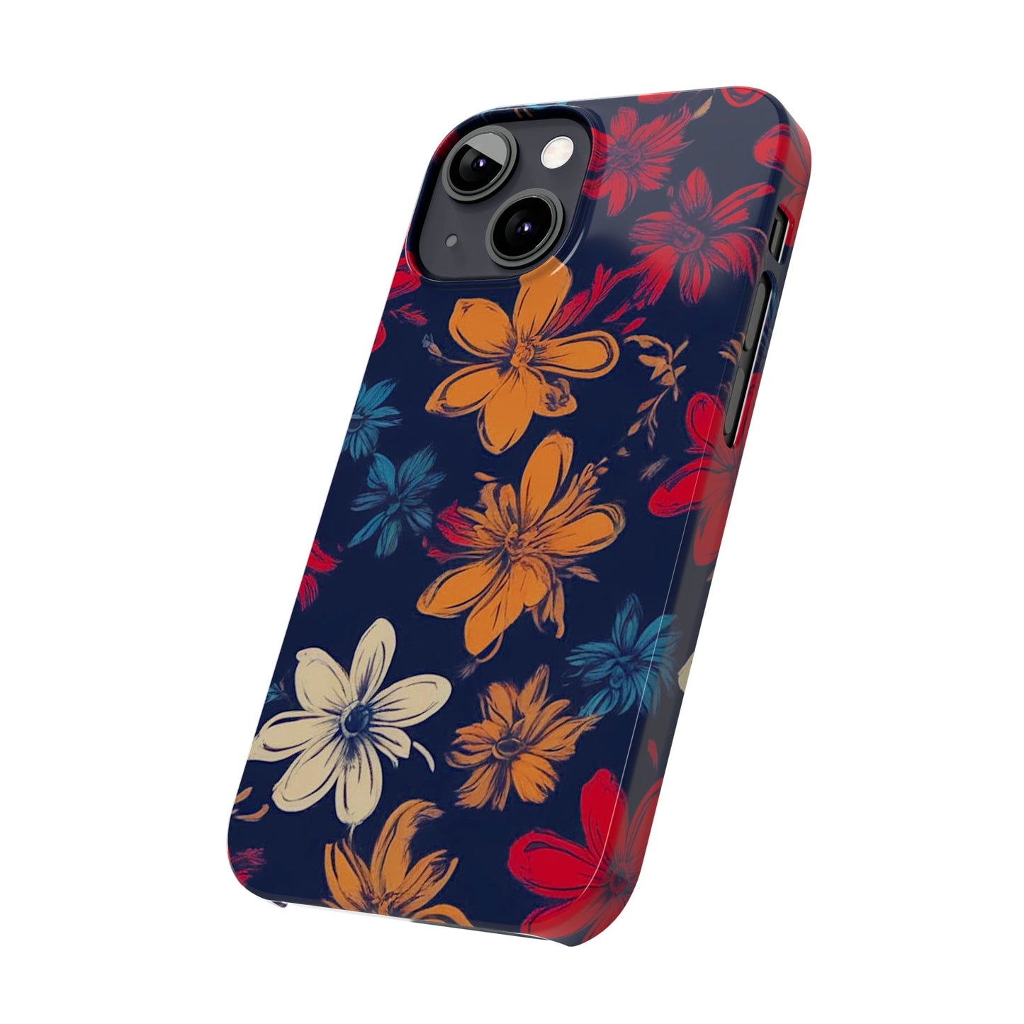 Flower Pattern Slim Phone Case - Colorwink