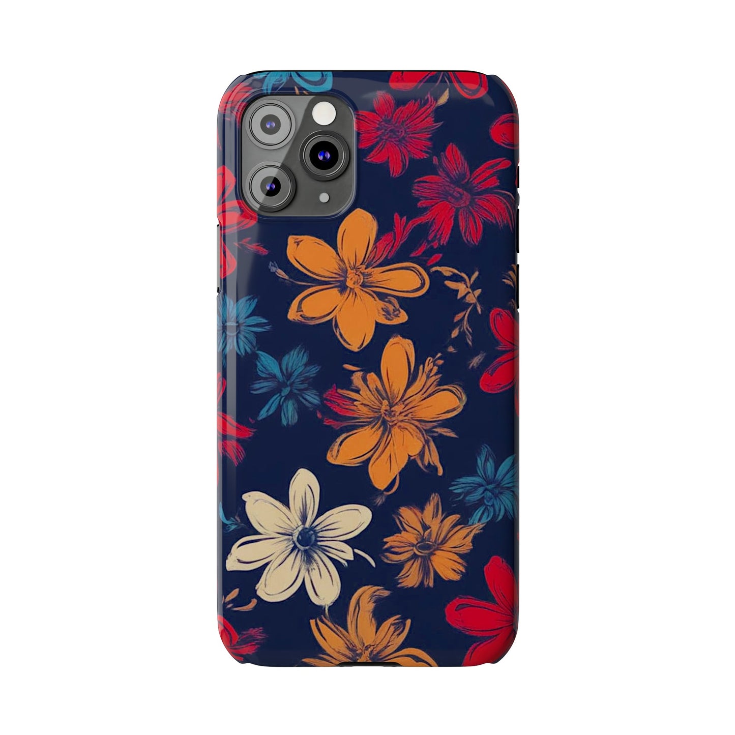 Flower Pattern Slim Phone Case - Colorwink