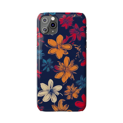 Flower Pattern Slim Phone Case - Colorwink