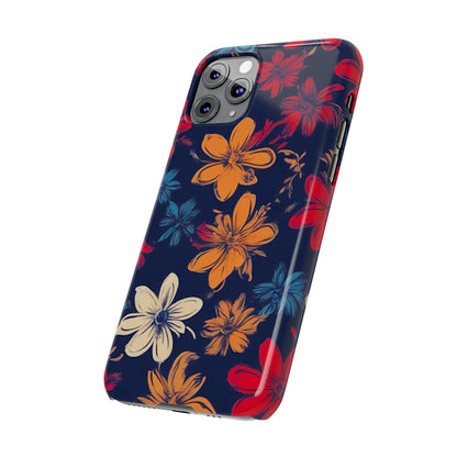 Flower Pattern Slim Phone Case - Colorwink