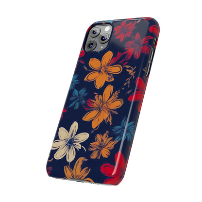 Flower Pattern Slim Phone Case - Colorwink