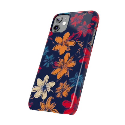 Flower Pattern Slim Phone Case - Colorwink