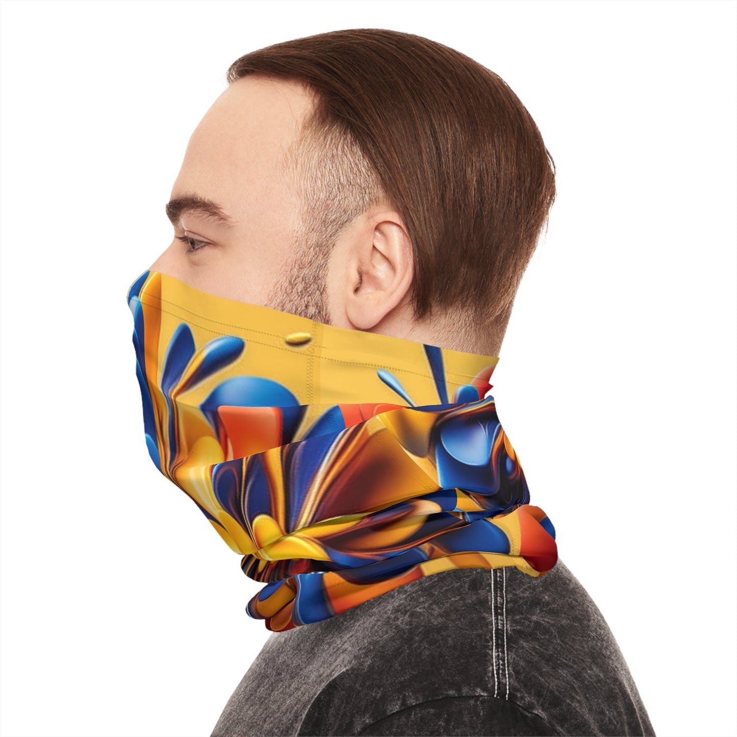 Flower Yellow Neck Gaiter - Colorwink