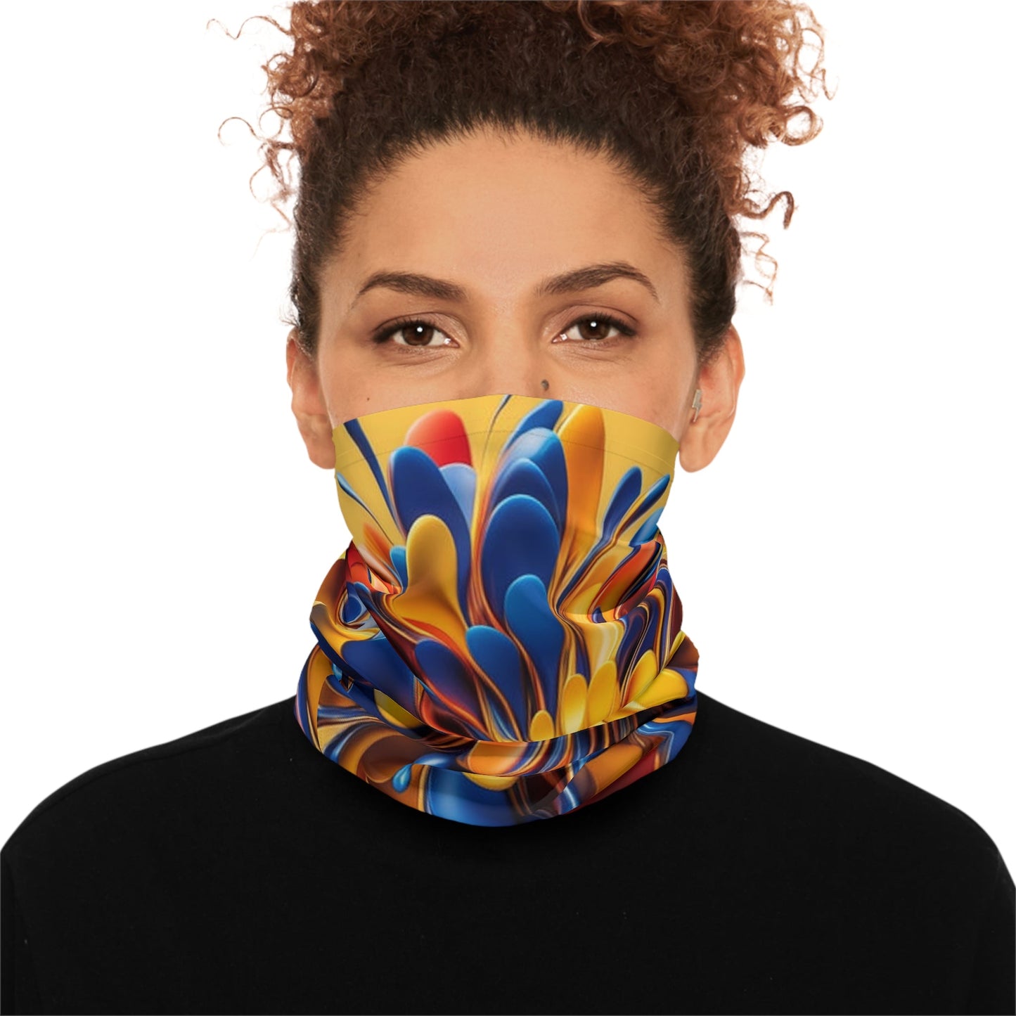 Flower Yellow Neck Gaiter - Colorwink