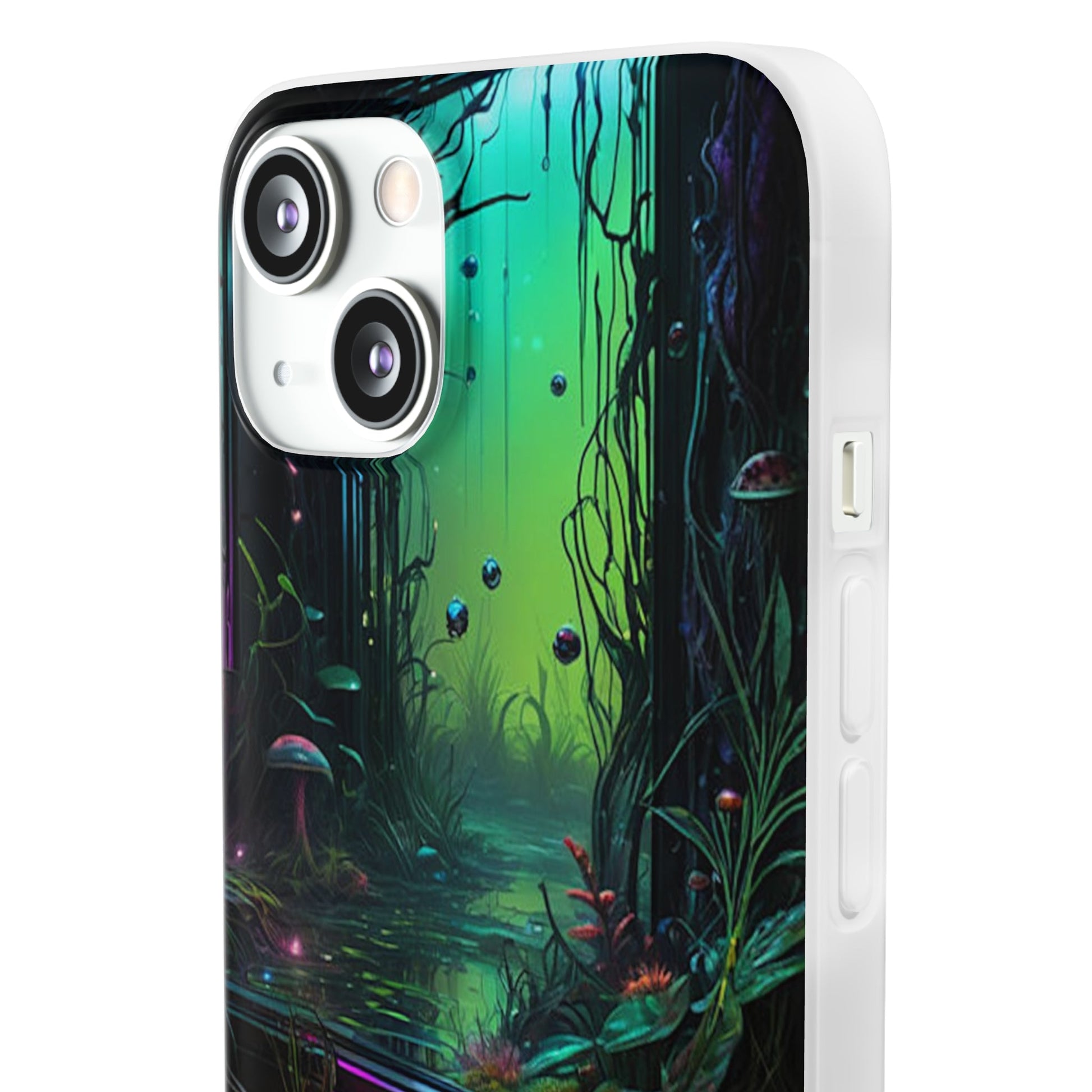 Flowery Swamp Scene Flexi Case - Colorwink