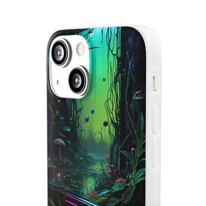 Flowery Swamp Scene Flexi Case - Colorwink