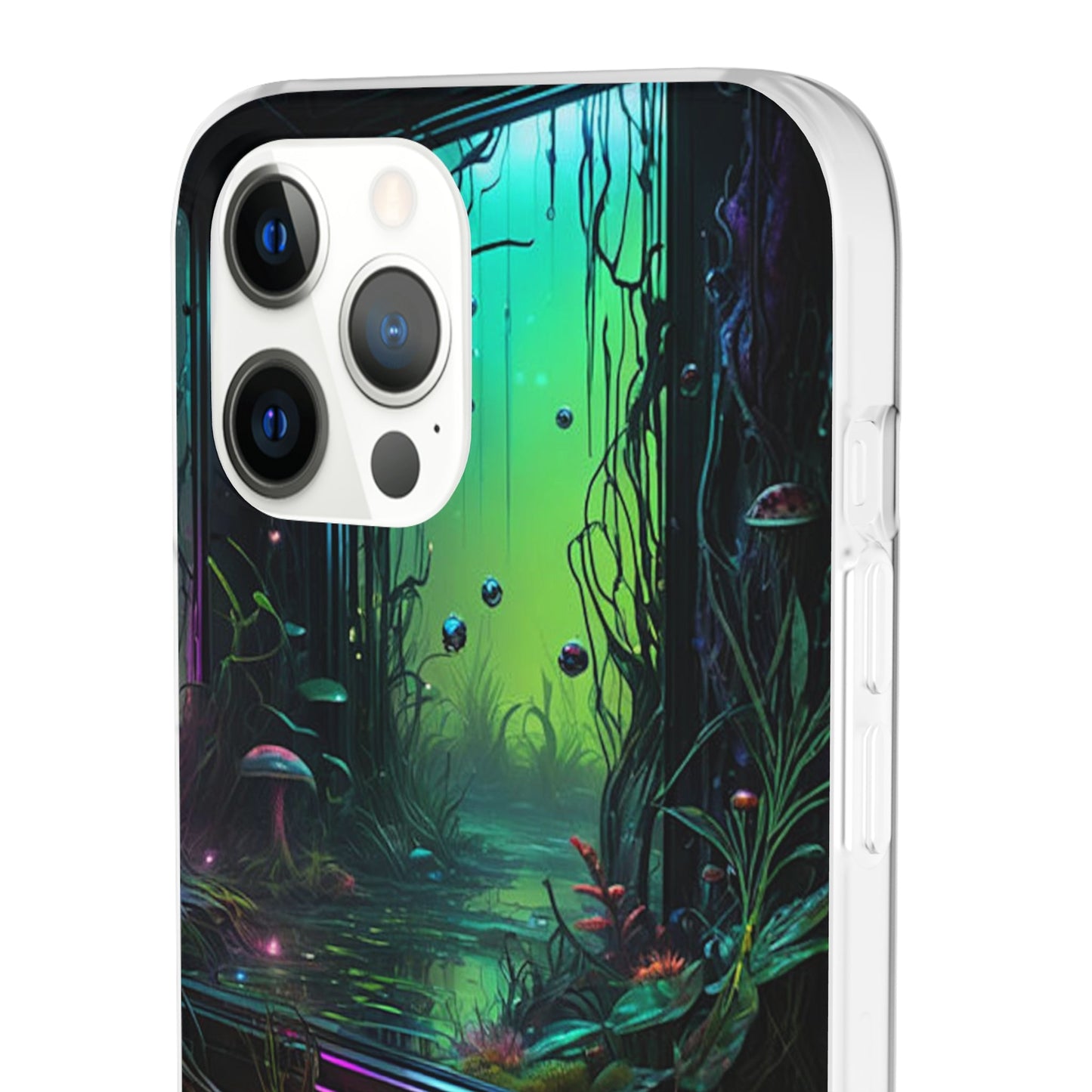 Flowery Swamp Scene Flexi Case - Colorwink